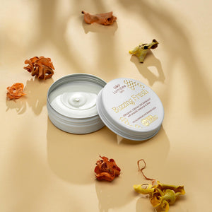 BUZZING FRESH<br/>Natural deodorant, baking soda & aluminum free, gentle on sensitive skin