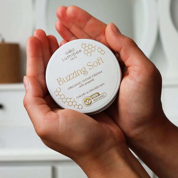 BUZZING SOFT <br/>Organic hand cream for dry, cracked, and sensitive skin